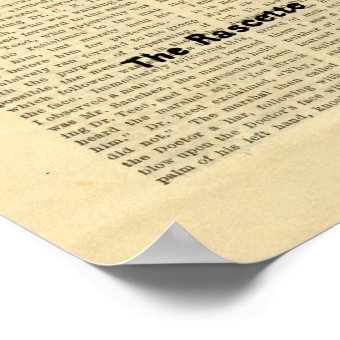 Poster Vintage Palmistry on retro newspaper