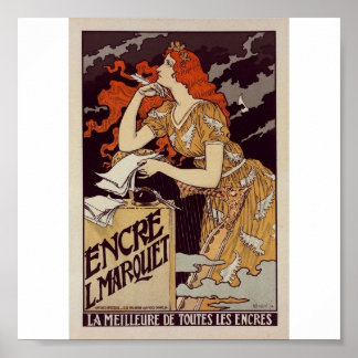 Poster-Vintage-Redheaded Woman Print
