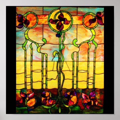 Poster_Vintage Stained Glass Art_23 Poster