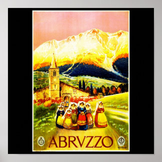 Poster-Vintage Travel-Abruzzo Poster