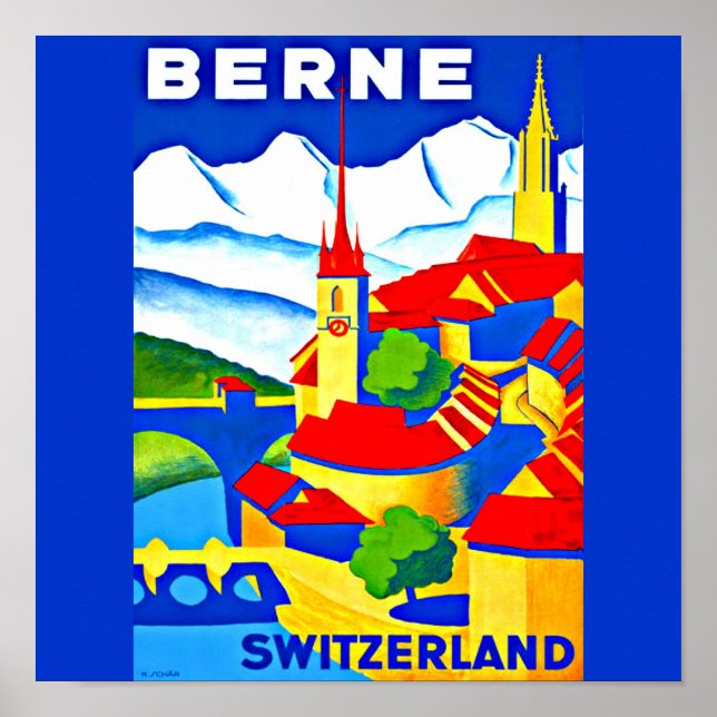 Poster-Vintage Travel Art-Berne Poster (Front)