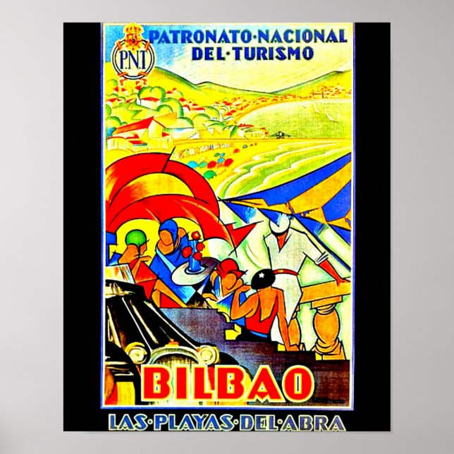 Poster-Vintage Travel Art-Bilbao Poster (Front)