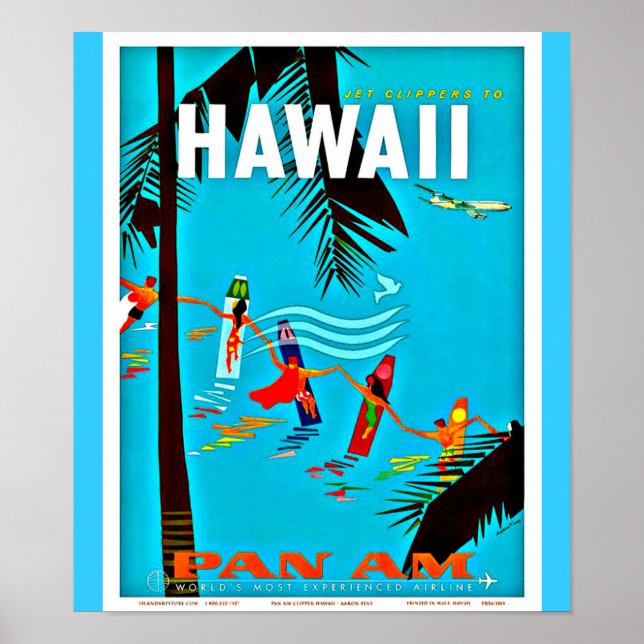 Poster-Vintage Travel Art-Hawaii 5 Poster (Front)