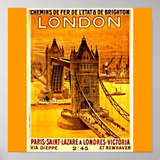 Poster-Vintage Travel Art-London 2 Poster