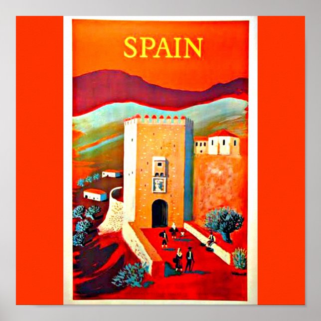 Poster-Vintage Travel Art-Spain 2 Poster (Front)