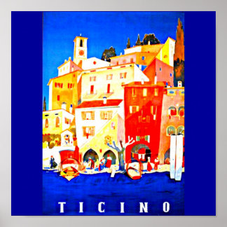 Poster-Vintage Travel Art-Ticino Poster
