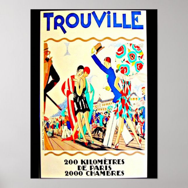 Poster-Vintage Travel Art-Trouville Poster (Front)
