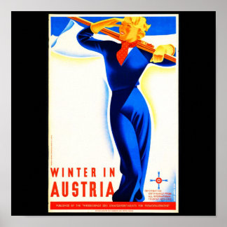 Poster-Vintage Travel-Austria Poster