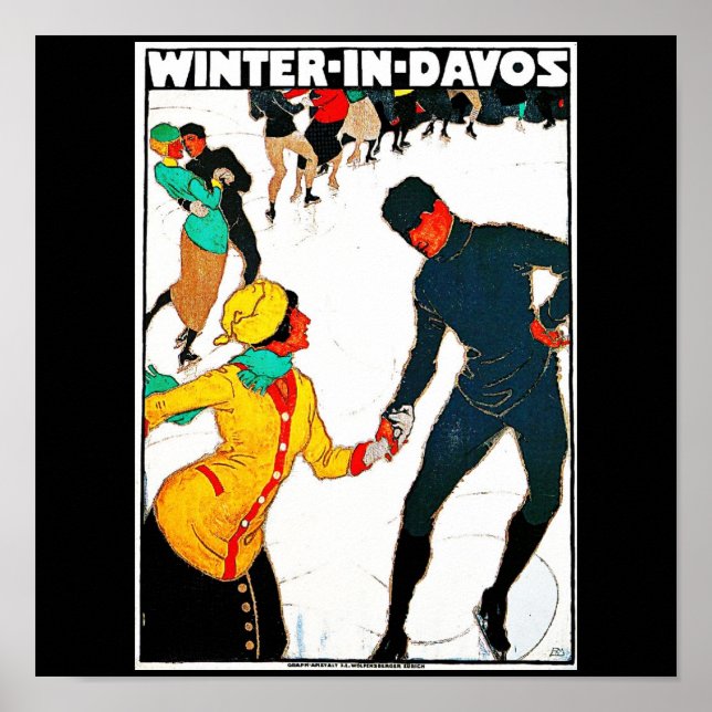 Poster-Vintage Travel-Davos Poster (Front)
