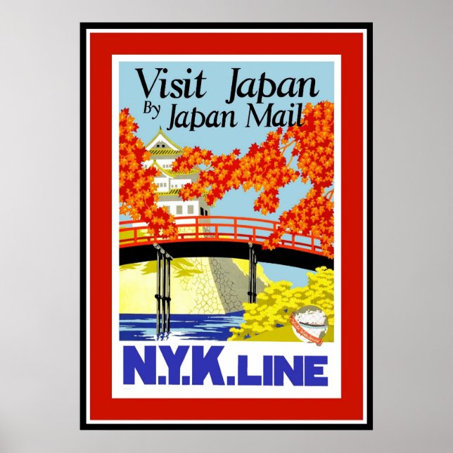Poster Vintage Travel Japan (Front)