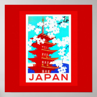 Poster-Vintage Travel-Japan 2 Poster