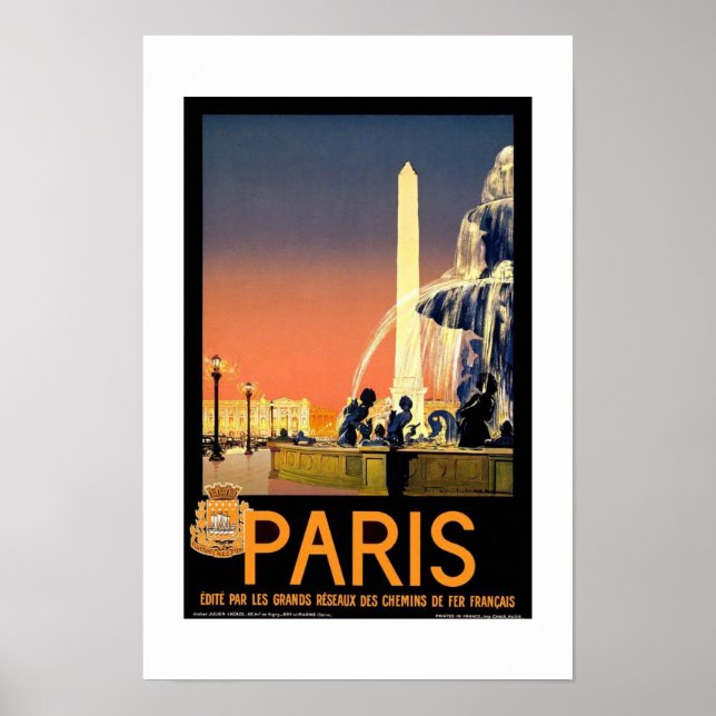 Poster Vintage Travel Paris 2 (Front)