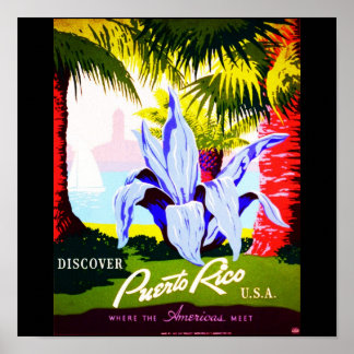 Poster-Vintage Travel-Puerto Rico 2 Poster