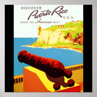 Poster-Vintage Travel-Puerto Rico Poster