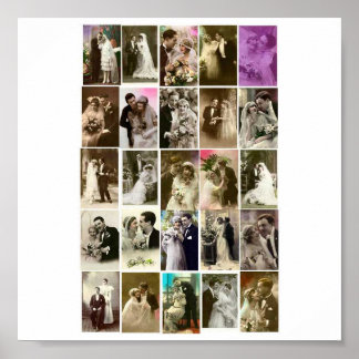 Poster-Vintage-Wedding Photos Poster
