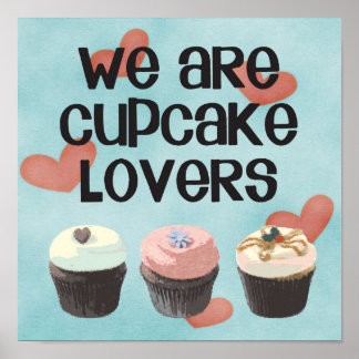 Poster "WE ARE CUPCAKE LOVERS"