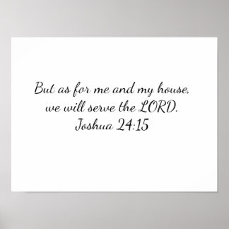 Poster - We will serve the LORD