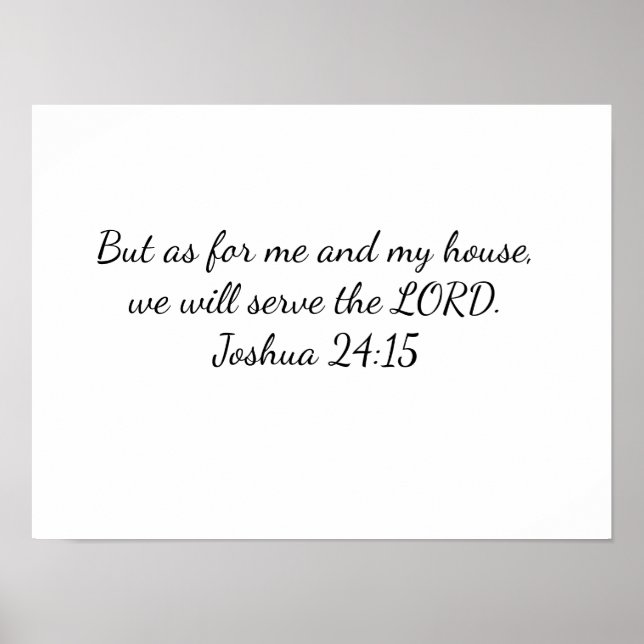 Poster - We will serve the LORD (Front)