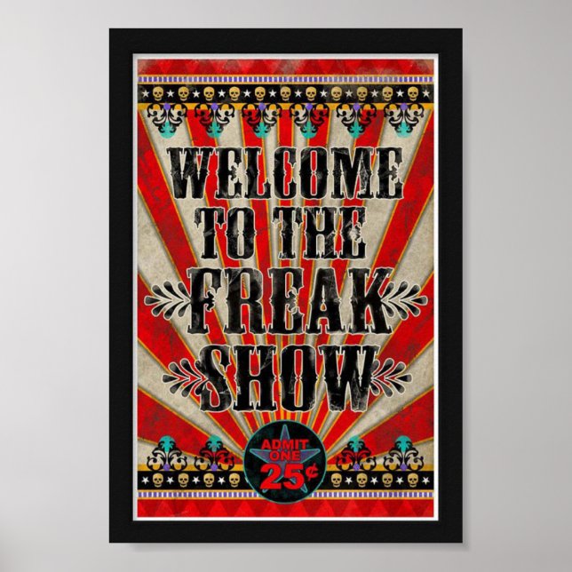 Poster - Welcome To The Freak Show (Front)
