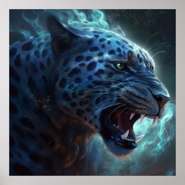 Poster White Leopard (Front)