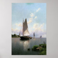 Poster With Alfred Thompson Bricher Painting