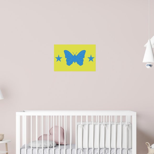 Poster with Flag of Bady Bassitt, Brazil (Nursery 2)