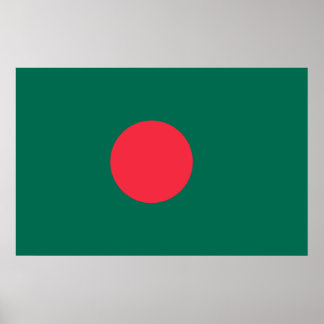 Poster with Flag of Bangladesh
