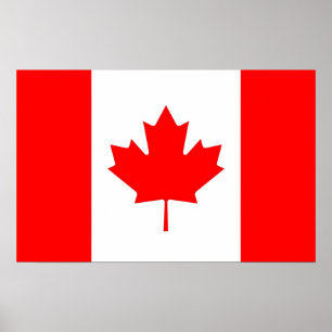 Poster with Flag of Canada