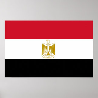 Poster with Flag of Egypt