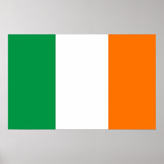 Poster with Flag of Ireland