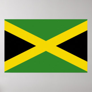 Poster with Flag of Jamaica