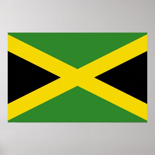 Poster with Flag of Jamaica