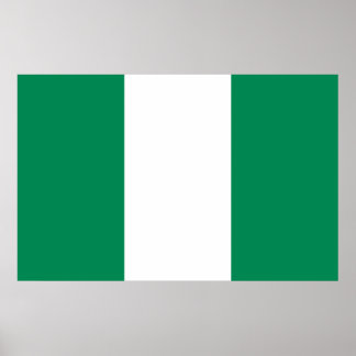 Poster with Flag of Nigeria