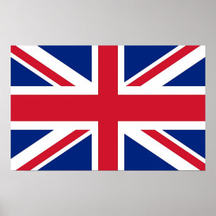 Poster with Flag of United Kingdom