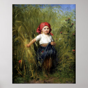 Poster With Heinrich Hirt Painting