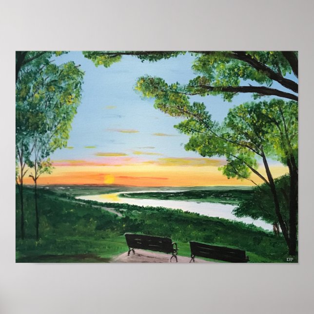 Poster with Ohio River scene (Front)