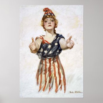 Poster With Original Be Patriot Design by cardland at Zazzle