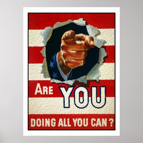 Poster with Patriotic Motive from World War Two