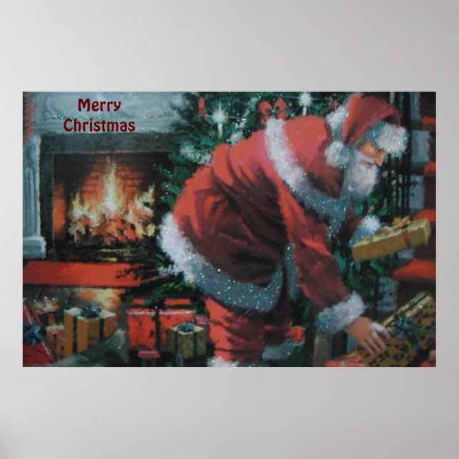 Poster With Traditional Santa (Front)