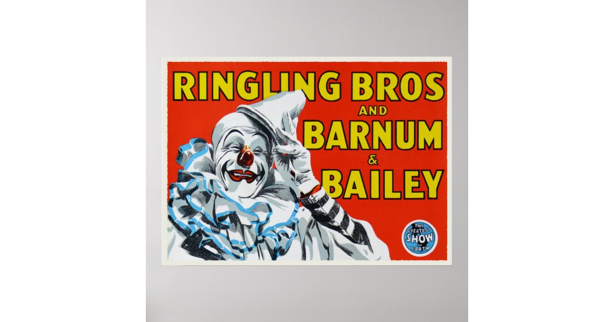 vintage circus posters clown