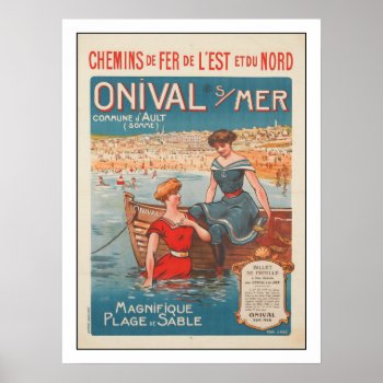 Poster With Vintage Summer Print From France by cardland at Zazzle