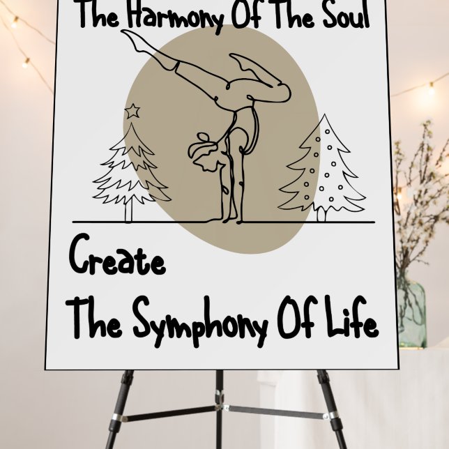 Poster with yoga quote (In Situ (Stand))