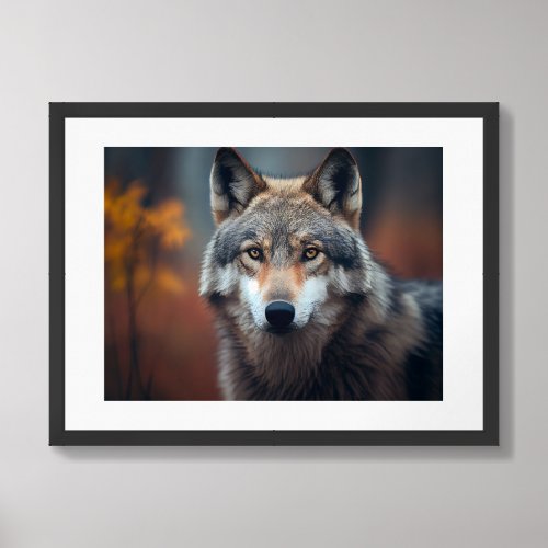 Poster Yellowstone Wolf