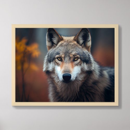 Poster Yellowstone Wolf