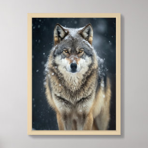 Poster Yellowstone Wolf