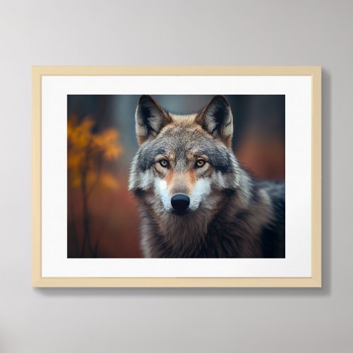 Poster Yellowstone Wolf