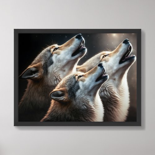 Poster Yellowstone Wolves