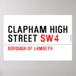 clapham high street  Posters