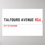Talfourd avenue  Posters