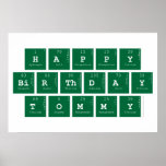 happy
 birthday 
 tommy  Posters